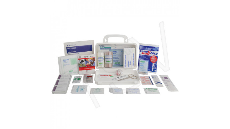 Trousses de premiers soins polyvalentes, Dispositif médical Classe 1, Boîte en plastique
